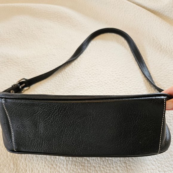 Talbots black leather bag - Picture 2 of 13